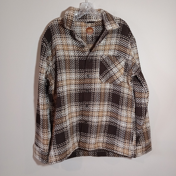 Common People Kevin Overshirt in Brown Mens Size M - Picture 1 of 5